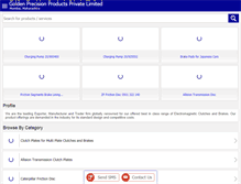 Tablet Screenshot of goldenclutchbrake.com